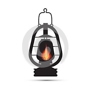 Vintage Lantern, Gas Lamp Illustration