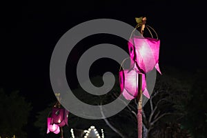 Vintage lantern ligth lamp,LED light post on the street for decorate,beauty model