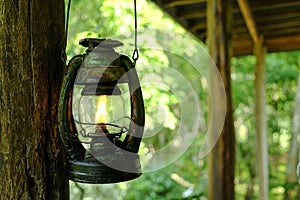 Vintage lanterns hanging