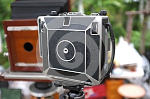 Vintage large format cameras