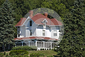 Vintage Large Luxury Mansion Estate Home by Woods