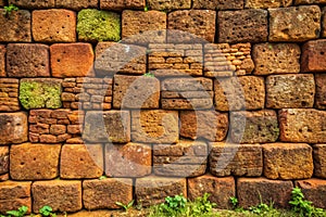 Vintage laterite wall textures