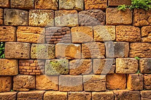 Vintage laterite wall textures