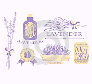 Vintage lavender background, aromatherapy and spa