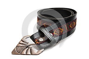 Vintage leather belt photo