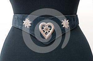 Vintage leather belt photo