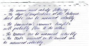 Vintage letter written by ink feather