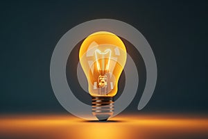 Vintage lightbulb bright light bulb edison lamp electrical thinking idea concept innovation technology symbol solution