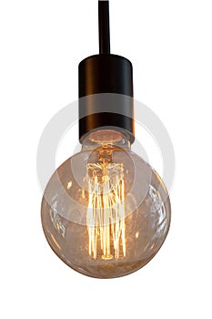 Vintage lightbulb isolated