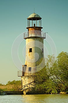 Vintage lighthouse in Sulina.