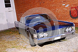 Vintage Lincoln Continental convertable with suicide doors photo