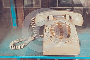 Vintage line telephone receiver