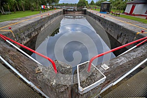 Vintage lock on Shannon river