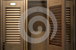 Vintage Locker And Open Door