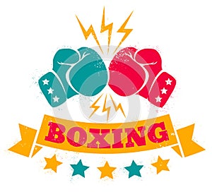Vintage logo for a boxing