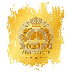 Vintage logo for boxing