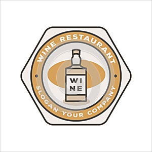 Vintage Logo Design, Liquor / Wine Bottle