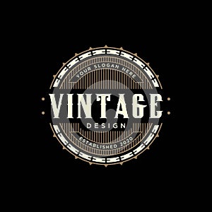 Vintage logo design premium template