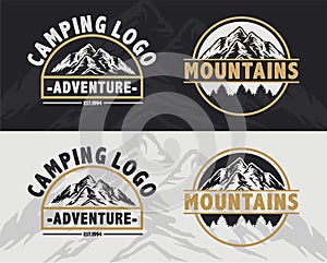 Vintage logo mountain shirt sticker outdoor adventure 1