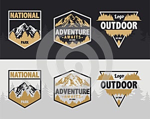 Vintage logo mountain shirt sticker outdoor adventure 4