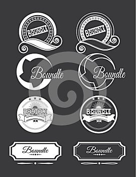 Vintage Logos Design Templates Set