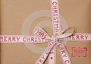 Vintage look christmas present background