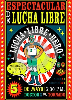 Vintage Lucha Libre Ticket.
