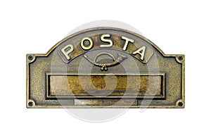 Vintage Mailbox Plate