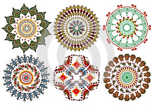 Vintage mandala design elements