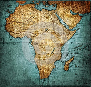 Vintage map Africa