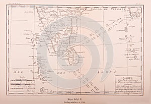 Antiguo de presionado en 1750 