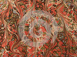 Vintage marbled paper