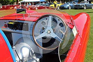 Vintage Maserati Tipo 200S cockpit