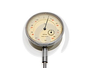 Vintage medical manometer isolated