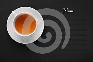 Vintage menu design template