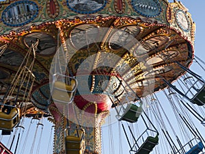 Vintage Merry go round Santa Cruz California photo