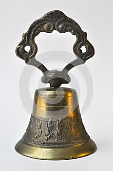 Vintage Mexican Colonial bronze hand bell