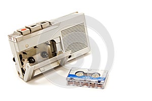 Vintage micro cassette recorder