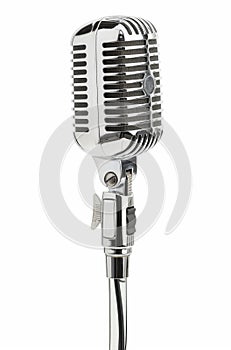 Vintage Microphone on Stand