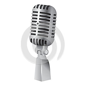 vintage microphone. Vector illustration decorative design