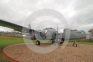 Vintage military airplane