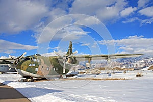 Vintage military airplane