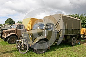 Vintage military trucks