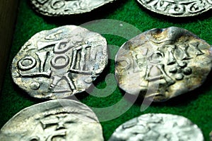 Vintage minted coins