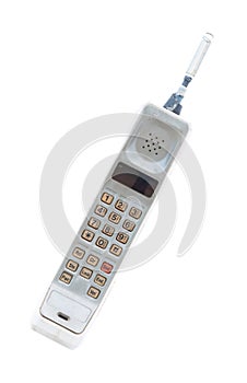 Vintage mobile phone Isolated