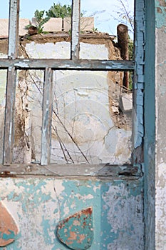 Vintage moldavian window