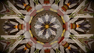 Vintage motion kaleidoscope background