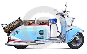 Vintage motor scooter
