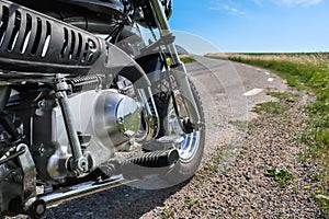 Vintage motorbike.