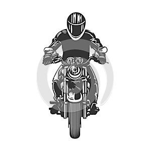 Vintage motorcycle illustration